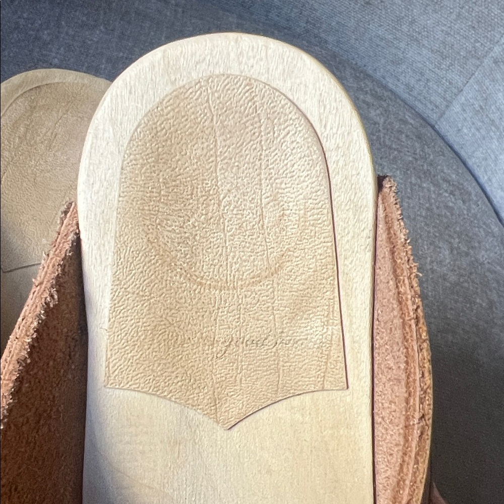 No. 6 old school high heel clog in tan sz. 39 - Picture 7 of 7